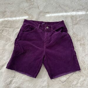 john galt brandy melville purple cordoury mid thigh shorts